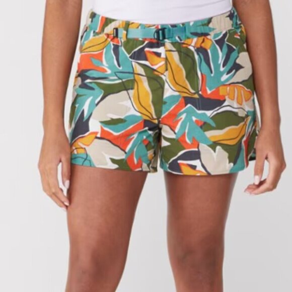 REI Pants - REI Trailmade Amphib Shorts Womens Medium Multicolor Tropical Floral Outdoor UPF
